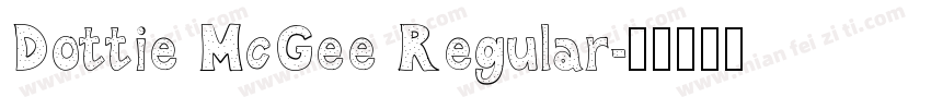 Dottie McGee Regular字体转换